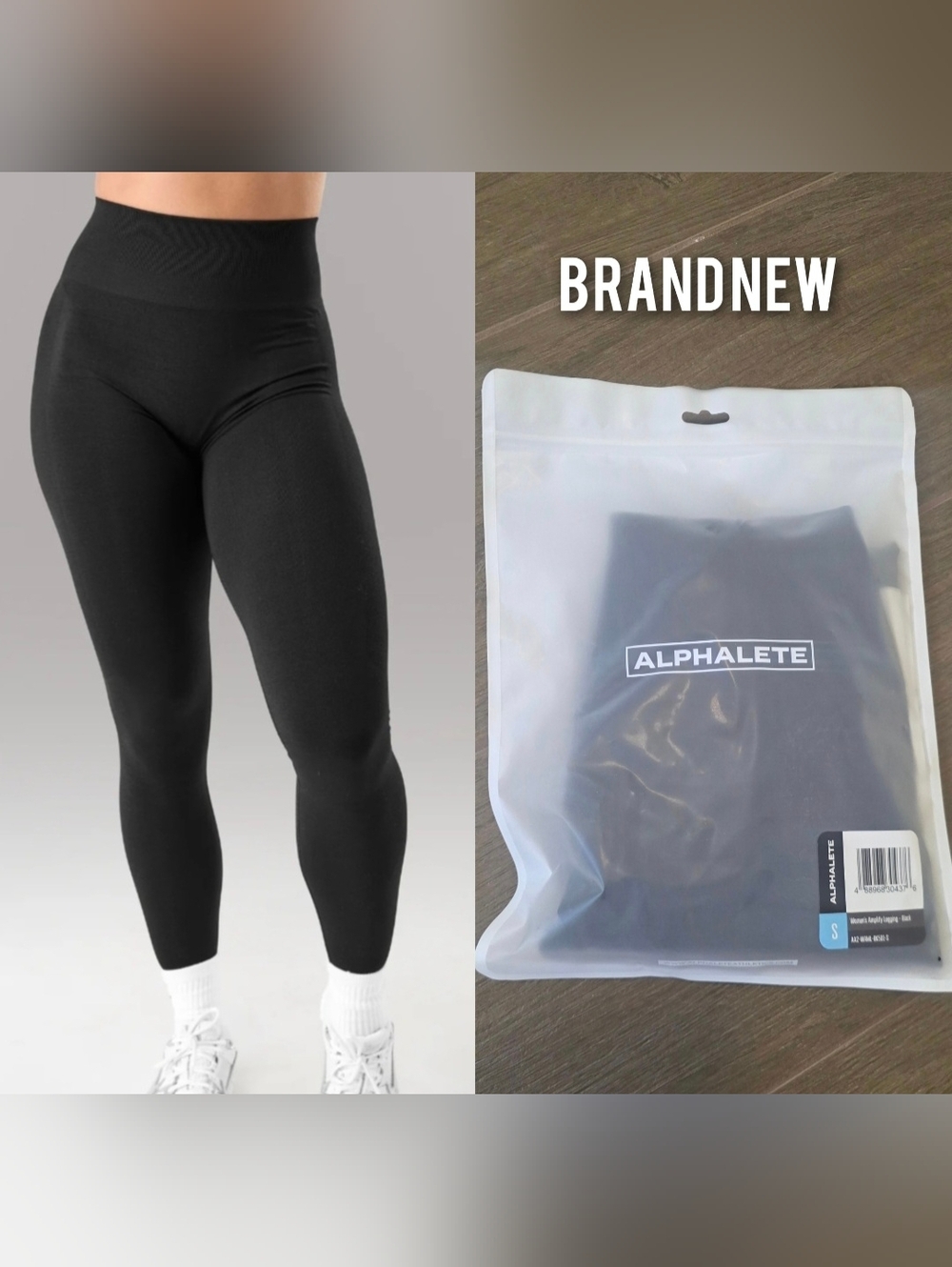 Alphalete Black High-Waisted Leggings